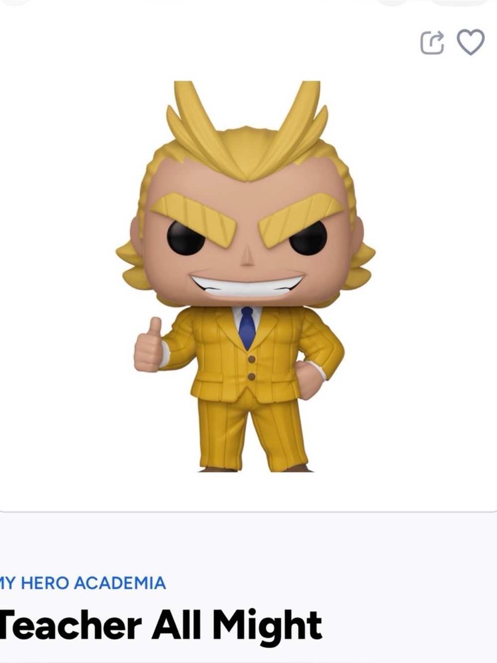 Funko pop- My Hero Academia- Teacher All Might - 604
